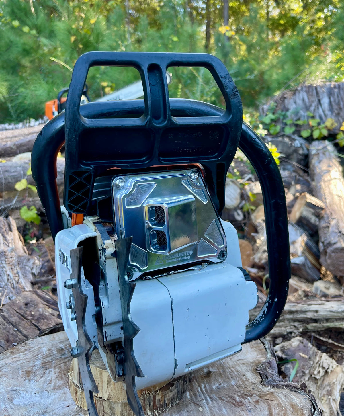 Dual Port Muffler Cover – Fits Stihl 064, 066, MS650, MS660 (1122 140 0800)