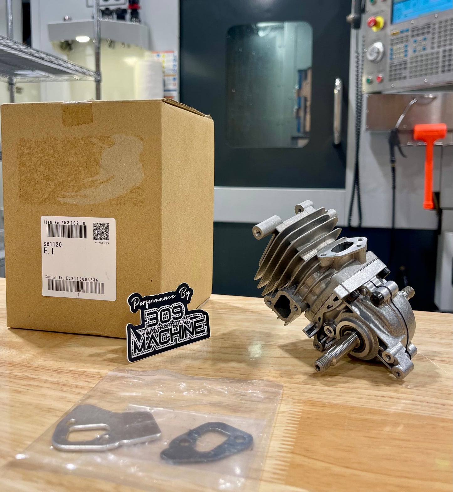 309 Machine Echo 2511 CNC Ported Short Block Kit