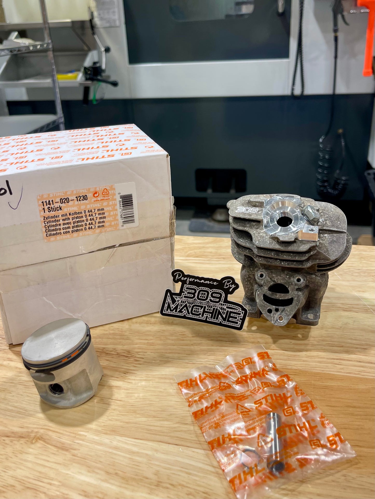 309 Machine HP261C CNC Ported Cylinder Kit