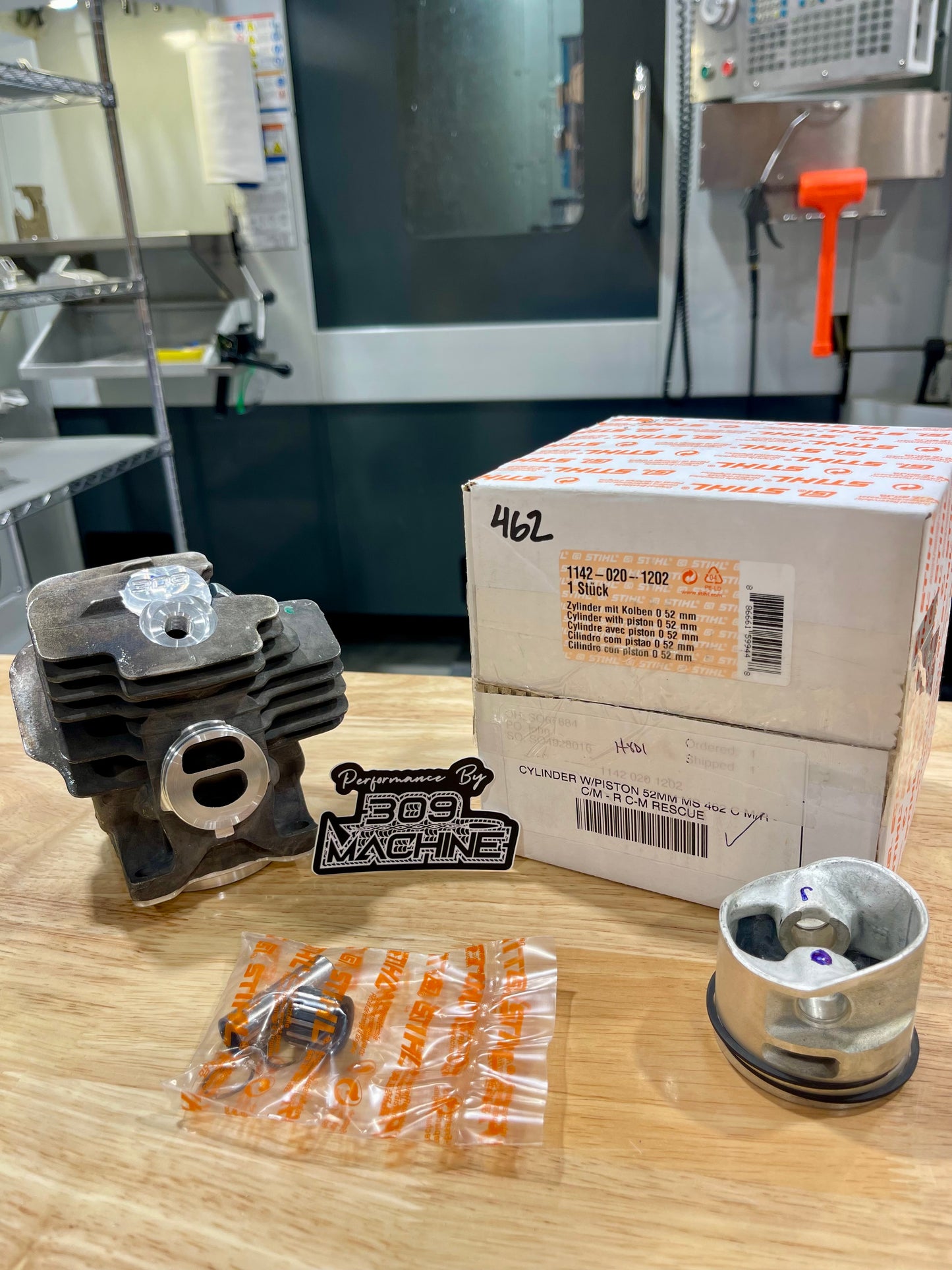 309 Machine HP462C CNC Ported Cylinder Kit