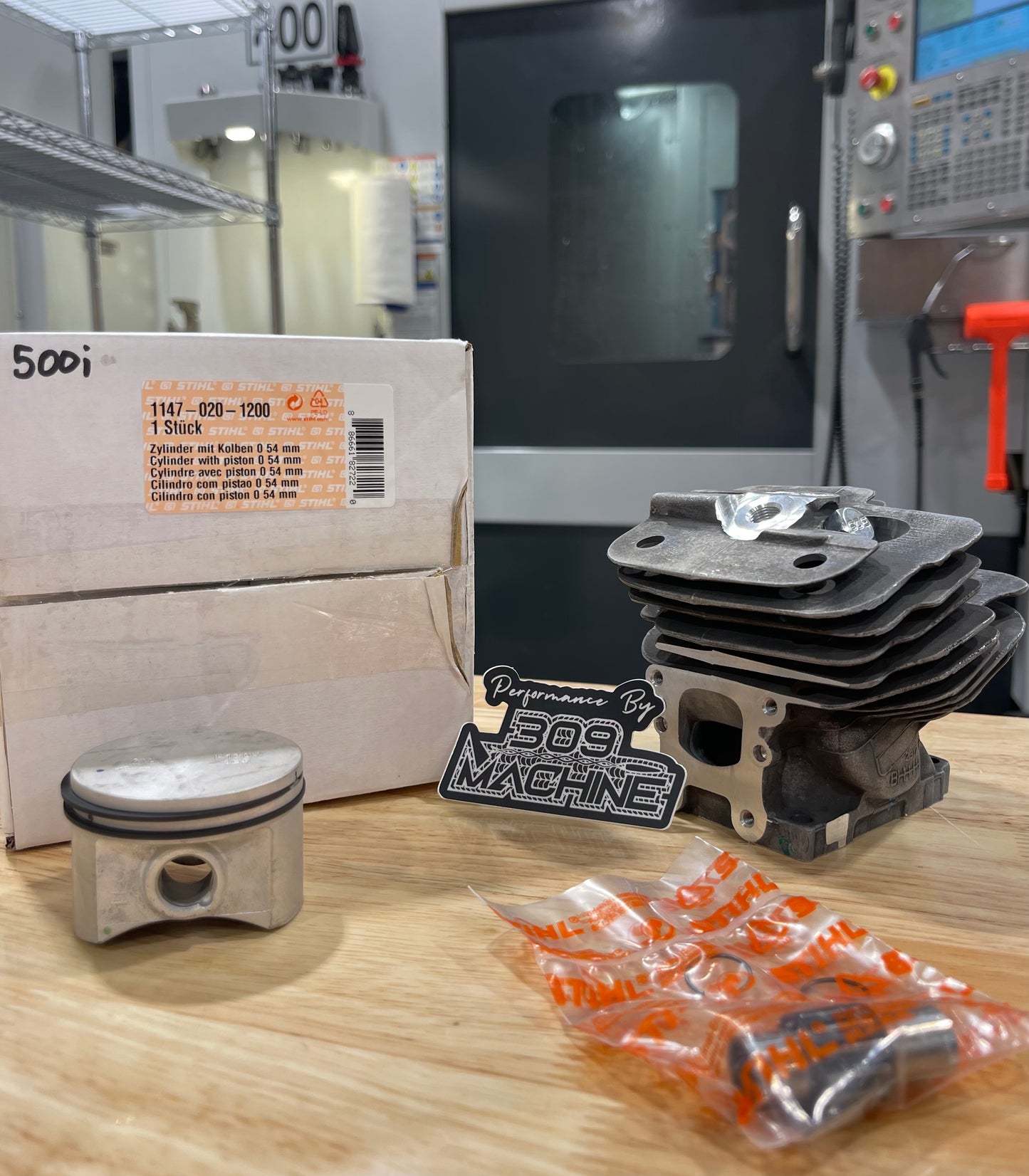 309 Machine HP500i CNC Ported Cylinder Kit