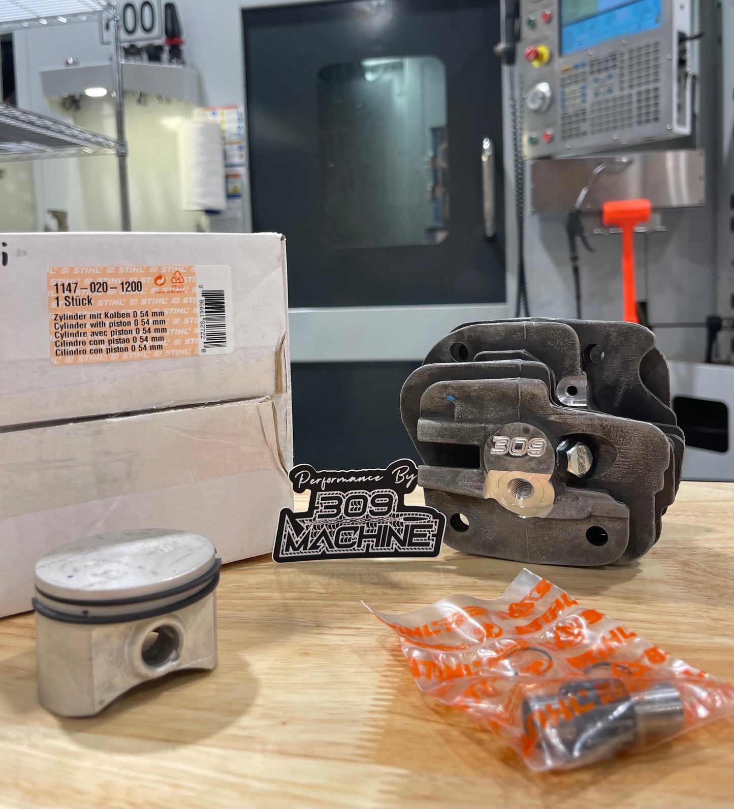 309 Machine HP500i CNC Ported Cylinder Kit