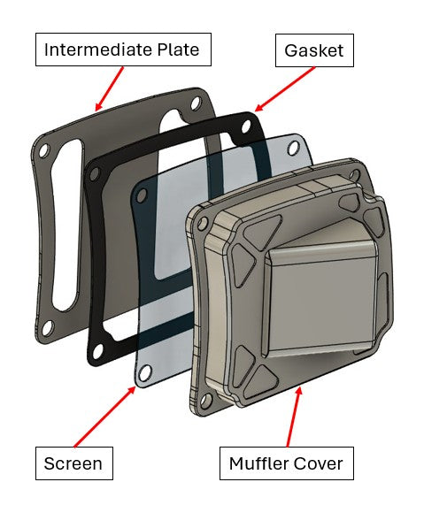 Exhaust Intermediate Plate – Stainless Steel